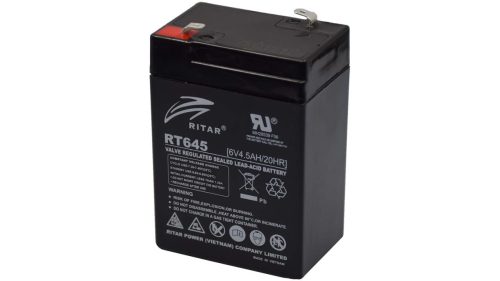 Ritar 6V 4,5Ah Zselés Akkumulátor