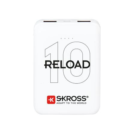 SKROSS Reload10 10Ah power bank USB/microUSB kábellel
