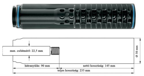 ERA SILENCER SOB 1 Hangtompító ERA LOCK Gyors Oldással