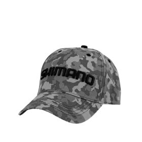 SHIMANO Grey-Camo Baseball Sapka