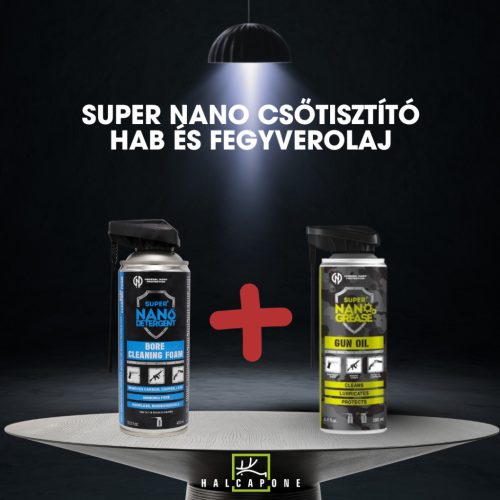 Super Nano Csőtisztító Hab 200ml és Fegyverolaj 400ml Szett