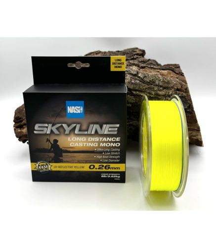 NASH SKYLINE Mono UV Yellow Zsinór 0.30mm 