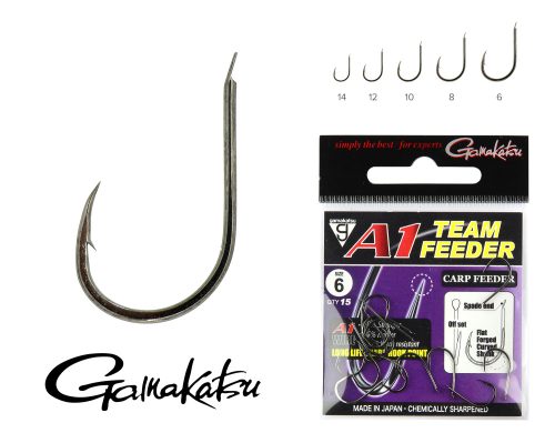 Gamakatsu A1 Team Feeder Carp feeder horog 10-es méret 