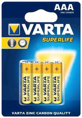 Varta Superlife AAA mikro ceruza elem 4db/cs